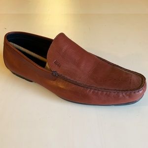 BOSS Hugo Boss Leather Moccasin Loafers Shoes 13
